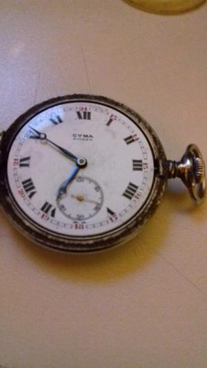 Reloj de bolsillo Cyma suisse a cuerda funcionando