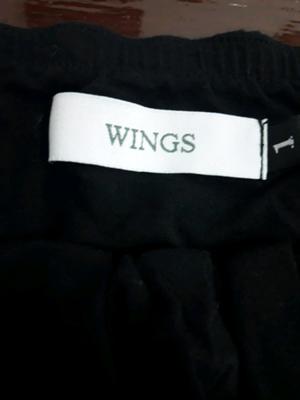 Vestido negro con straples. Wings. Nuevo