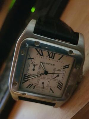 Reloj Cartier Santos 100 Automatico // PERMUTARIA..