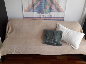 Cama 1 Plaza De Madera Wengue Negro Mate