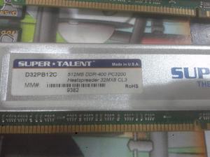 Memoria 512 mb dd ram ddr1, con disipador, con garantia, es