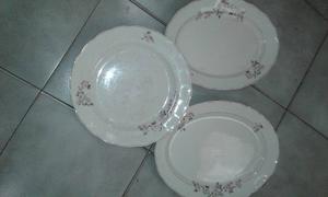 VENDO TRES FUENTES ANTIGUAS DE PORCELANA RIVIERA