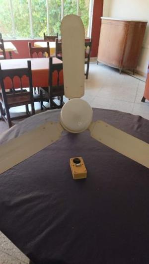 Ventilador de techo 3 paleta y luz completo plafón y