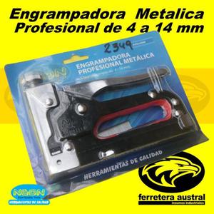 Engrampadora Profesional Metálica 4 A 14 Mm Neon ()