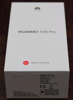 Huawei p20 pro smartphone en caja