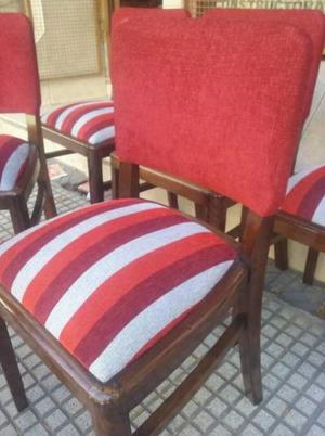 sillas con tapizado a eleccion $  c/una