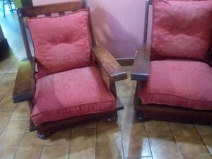 Sillones de algarrobo