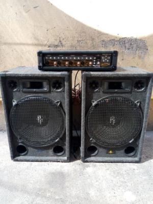 2 parlantes 15" pesado y consola