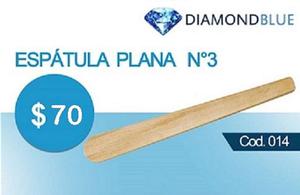 Espatula Plana Numero 3 Diamond Blue Distribuidora !!!!
