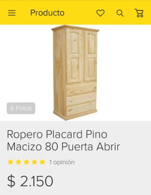 Ropero de pino