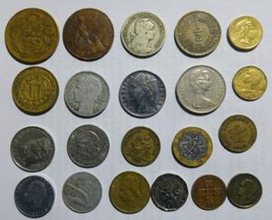 Monedas lote de 20 extranjeras