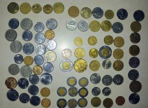 monedas lote de 80 extranjeras