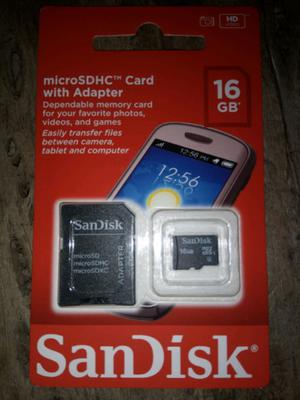 Memorias SanDisk 16gb. Nuevas en blister. Originales