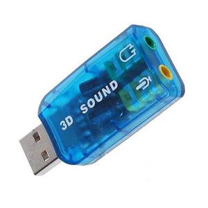 Placa de audio sonido externa 5.1 3D USB Electrónica CEA