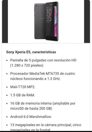 Sony Xperia E5