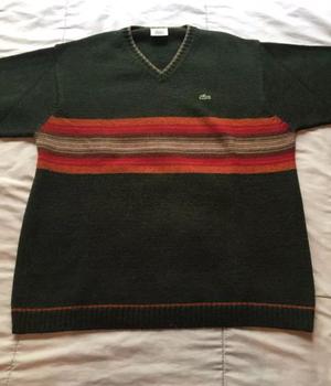 Sweater Hombre Marca Lacoste Verde Oscuro Talle 4