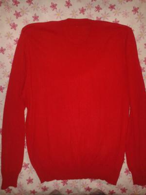 Sweater de hilo rojo talle m