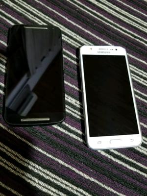 Vendo celulares motorola g2 y samsung j