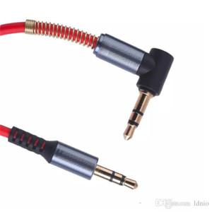 Cable Audio Auxiliar 3.5mm Plug A Plug Punta Codo Resorte
