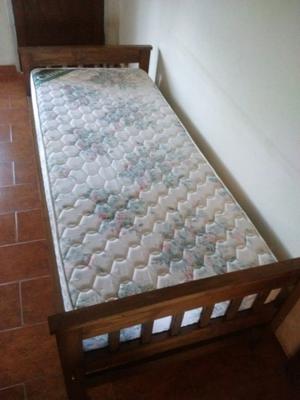 Cama de Pino [Barnizada] + Colchón