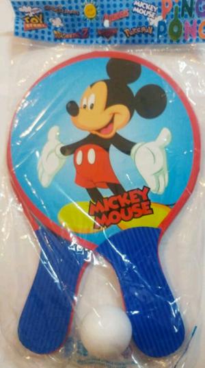 Paleta con pelota de Minnie o de Mickey