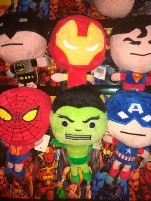 VENTAS POR MAYOR. 6 PELUCHES SUPER HEROES