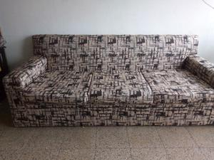 Vendo sofa 3 cuerpo tela jackar color (ver foto)