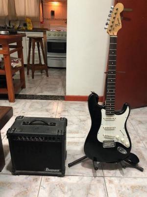 Vendo Squier Stratocaster y amplificador Ibanez IBZ 5 30