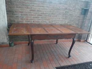 Antigua mesa estilo provenzal, madera maciza