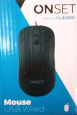 Mouse óptico con cable usb