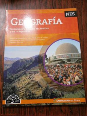 Libro de Geografia NES sociedades y espacios en Amer. 3