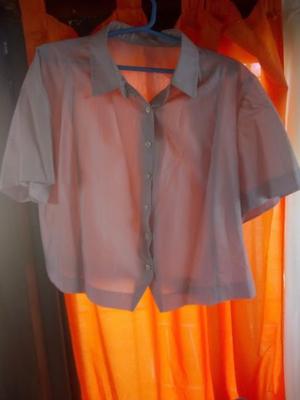 Camisa estilo blusa de manga corta talle m color blanco