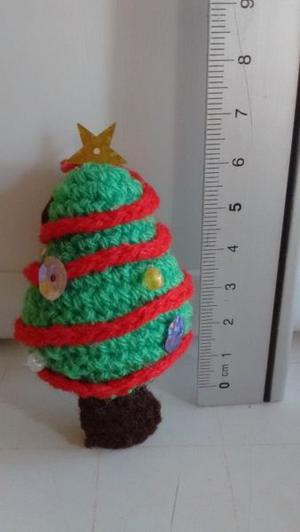 Pino navideño. Amigurumi crochet. Tejido