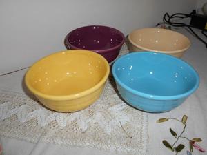 Set de 4 bowls varios colores ideales para cereal, helado,