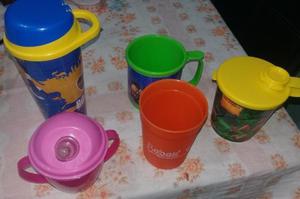 VASOS PLASTICOS NIÑOS X 5 UNIDADES