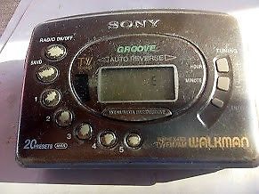 Walkman marca sony con cassette