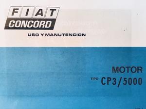 Manual de mantenimiento motor Fiat CP