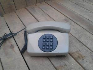 telefono fijo gris antiguo