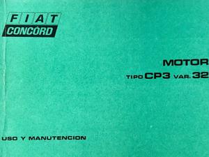 Manual de mantenimiento motor Fiat cp3/var.32