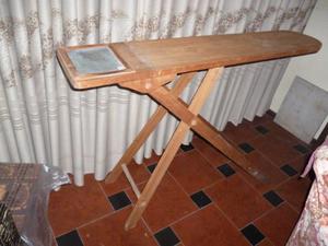 tabla de planchar, antigua, de madera