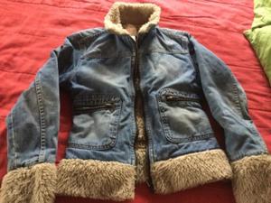 Campera de Jean con corderito. COMO NUEVA!