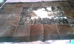 Alfombras patchwork de cueros