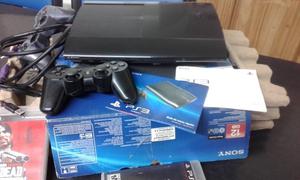 PS3 12 GB COMPLETA EN CAJA +2 JOYSTICK + 2 JUEGOS IMPECABLE