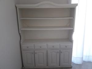 Mueble madera color blanco de 1,46x1,50x37 cm