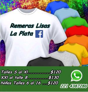 Remeras lisas La Plata