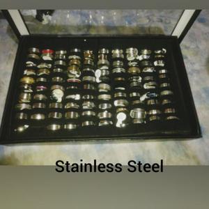 100 anillos stainless Steel
