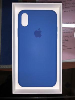 Funda silicona IPhone X Blue (Azul) NUEVA