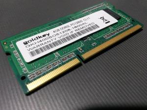 Memoria ram GOLDKEY, Sodimm DDR3 4gb Mhz