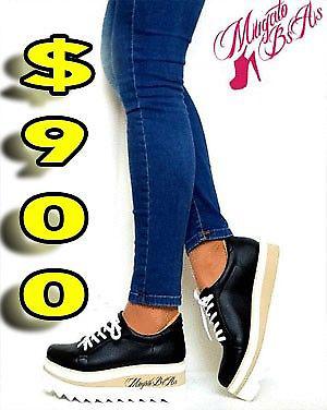 $ 900 ZAPATOS Nº 37 MUGATO Plataforma Goma (NUEVOS SIN USO)