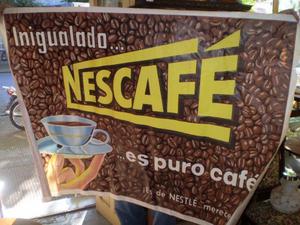 Fantástico Afiche Antiguo De Nescafé !!!miralo!!!